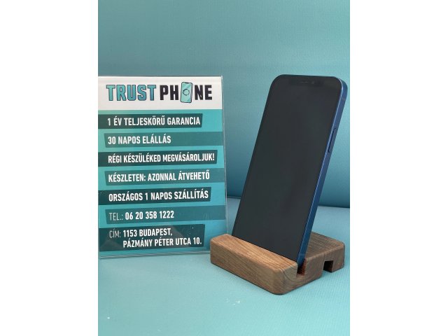 !! 1 ÉV GARANCIA !! iPhone 12 Blue 128 GB – TRT209 – 100% AKKU