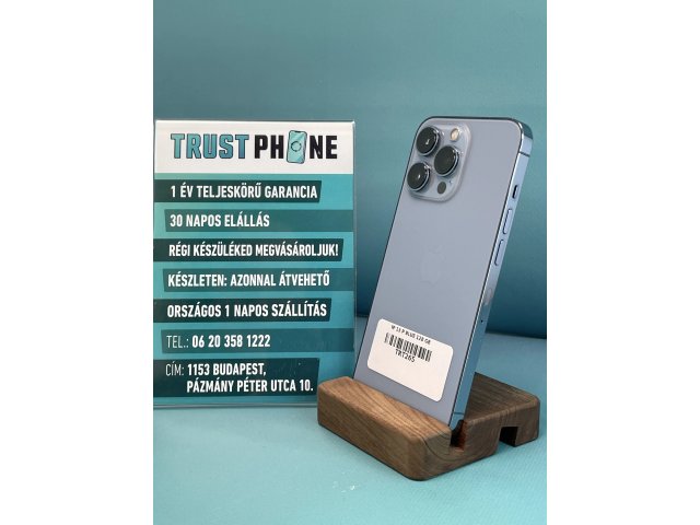 !! 1 ÉV GARANCIA !! iPhone 13 Pro Blue 128 GB – TRT265 – 100% AKKU