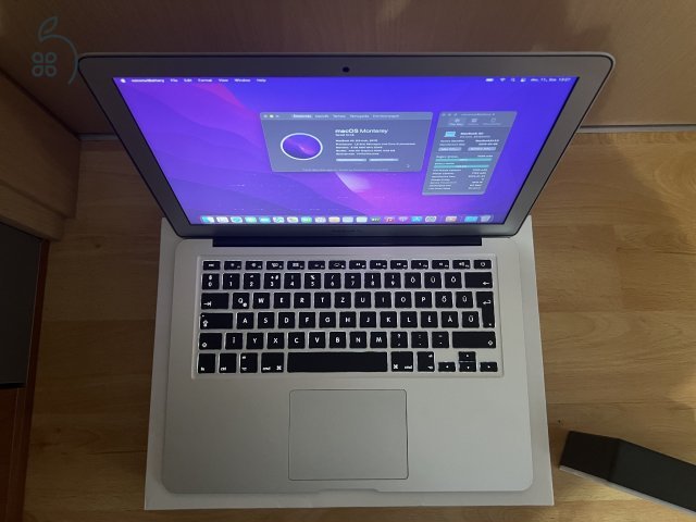 2017 MacBook Air 13 / i5 1.8 GHz / 8GB / 128GB SSD / Magyar / Új Aksival / Korrekt Áron Eladó ! ! !