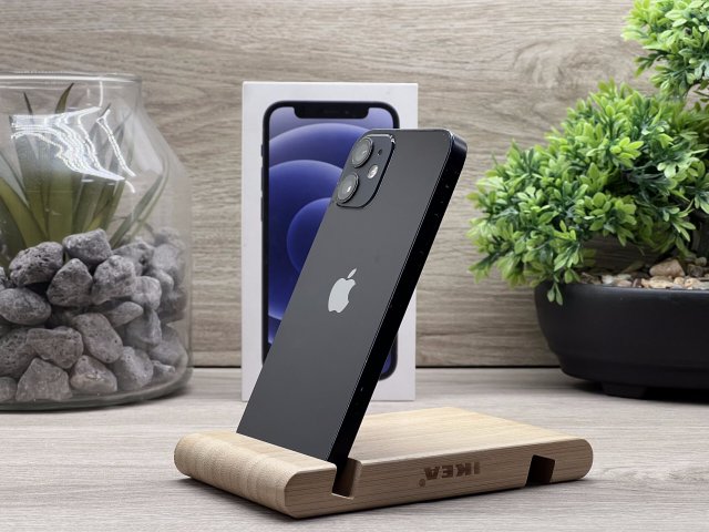 iPhone 12 Mini Black 128GB 2 ÉV Garanciával Számlával Aksi 100%