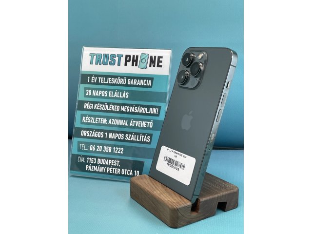 !! 1 ÉV GARANCIA !! iPhone 13 Pro Graphite 256 GB – TRU050VA – 100% AKKU