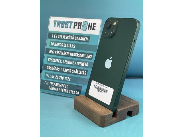 !! 1 ÉV GARANCIA !! iPhone 13 Green 128 GB – TRT326 – 100% AKKU