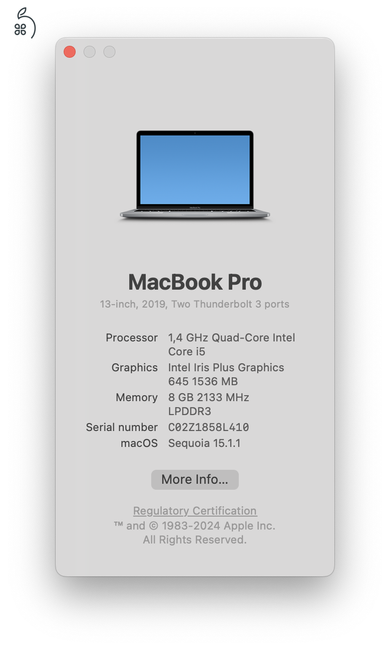 Macbook Pro 13' 2019