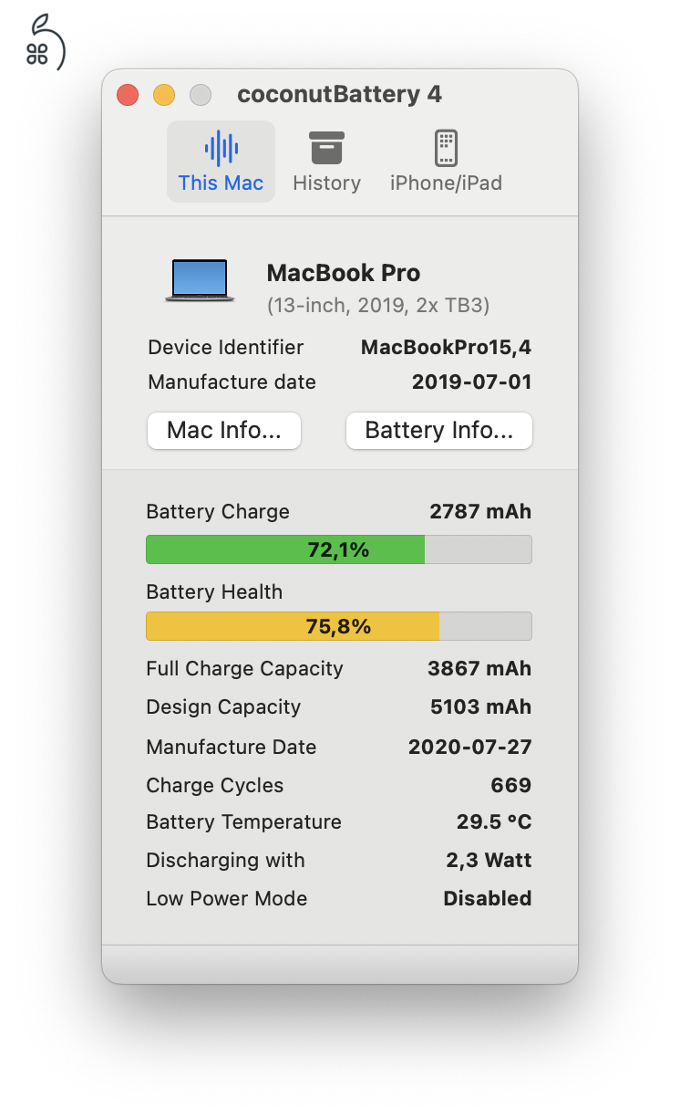 Macbook Pro 13' 2019