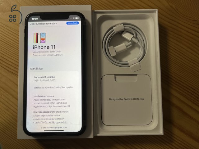 iPhone 11 64GB Új! Apple garancia! 