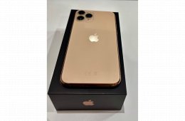 iPhone 11 Pro, 256GB, arany, független, gyári dobozában, eredeti Apple töltő és Apple kábel