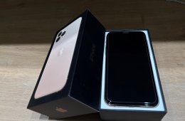 iPhone 11 Pro, 256GB, arany, független, gyári dobozában, eredeti Apple töltő és Apple kábel