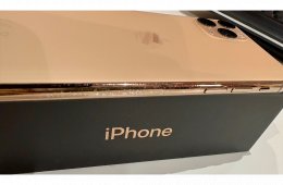 iPhone 11 Pro, 256GB, arany, független, gyári dobozában, eredeti Apple töltő és Apple kábel