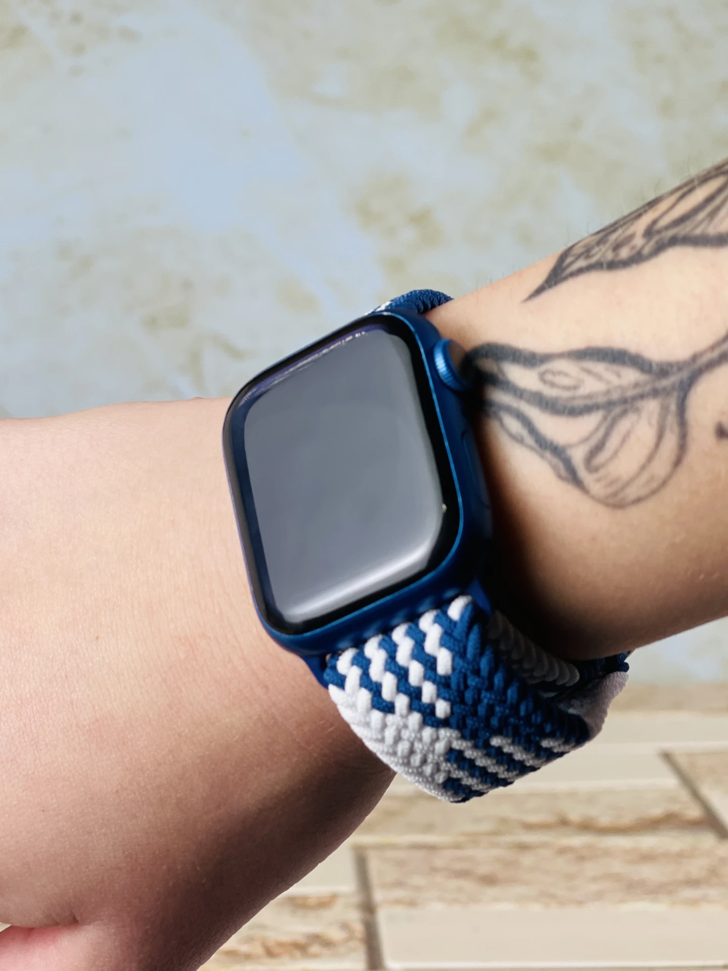 Apple Apple Watch Series 7  41mm Blue - 100% akku