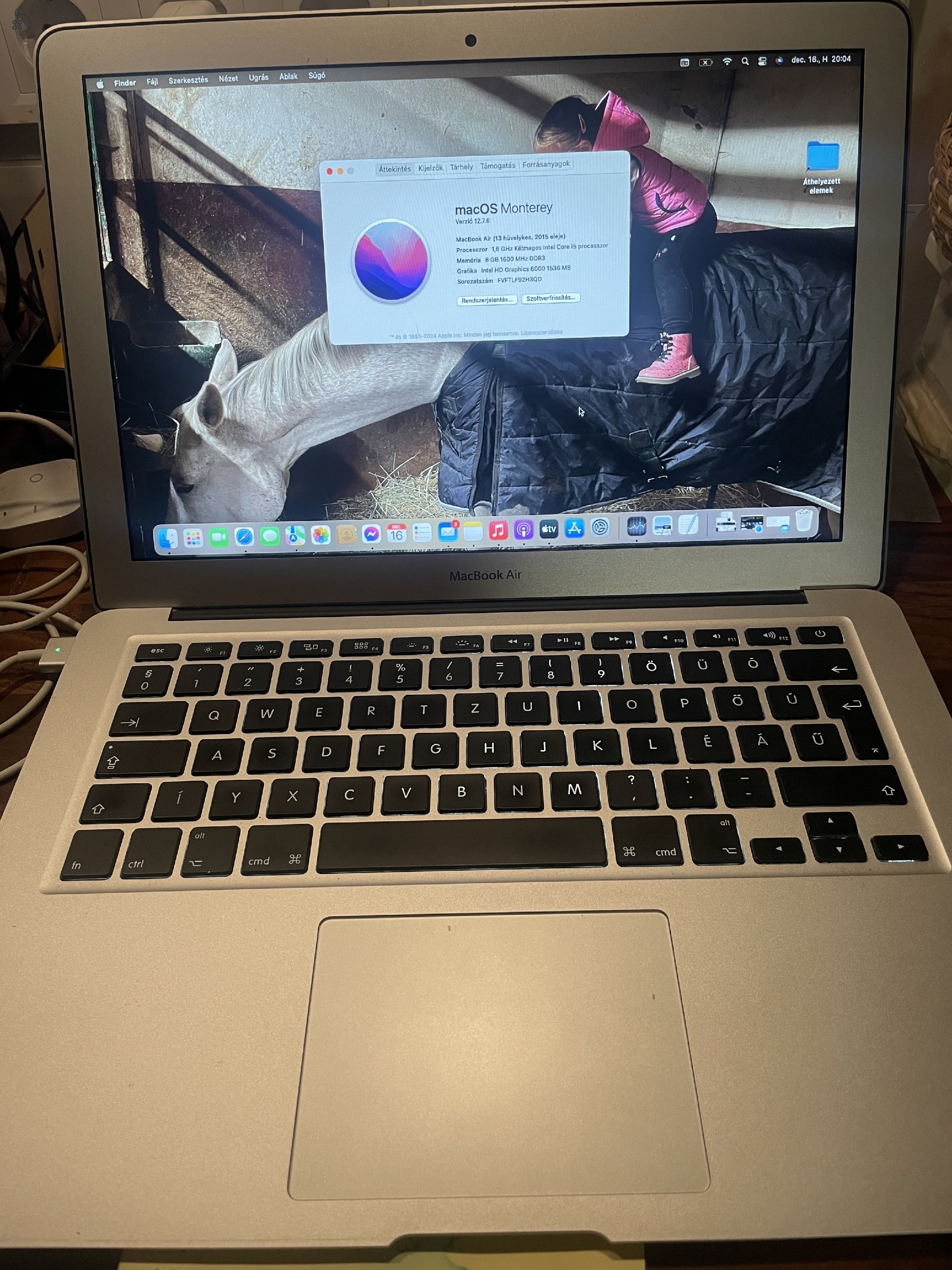 Eladó szép állapotú Macbook Air 13” 2015