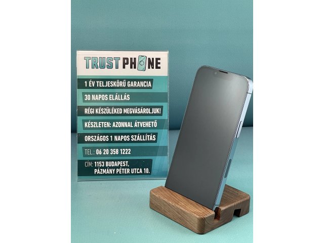 !! 1 ÉV GARANCIA !! iPhone 13 Pro Blue 128 GB – TRT351 – 100% AKKU