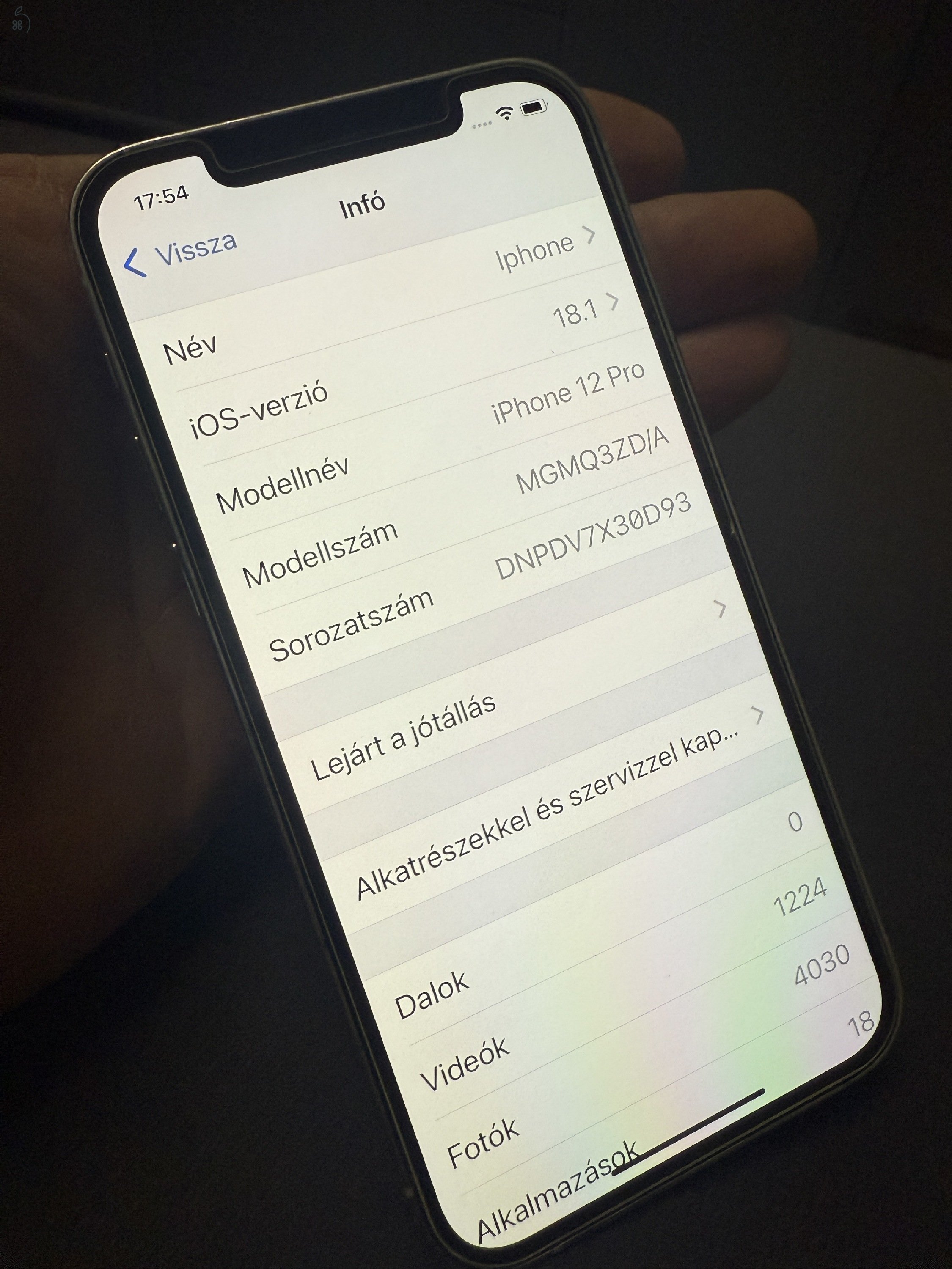 iPhone 12 Pro 256 GB - alaplap hibás