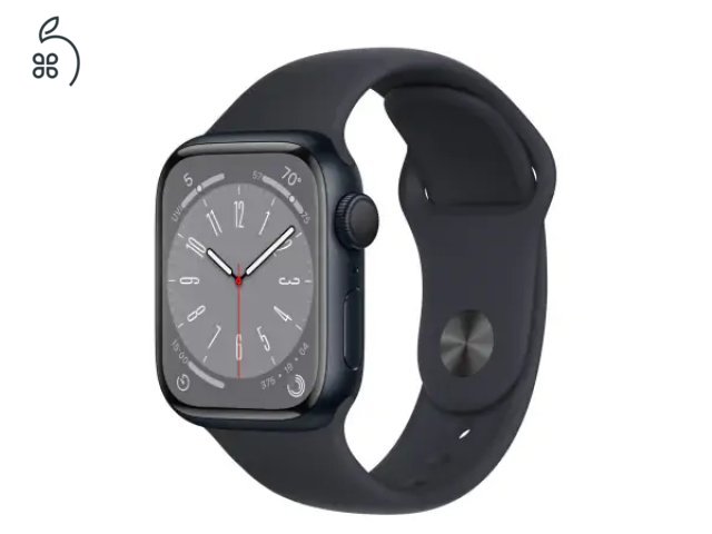 ! 100% AKKU ! Garanciális, Dobozos Apple Watch Series 8 Midnight 45mm.  WWW.TRUSTPHONE.HU