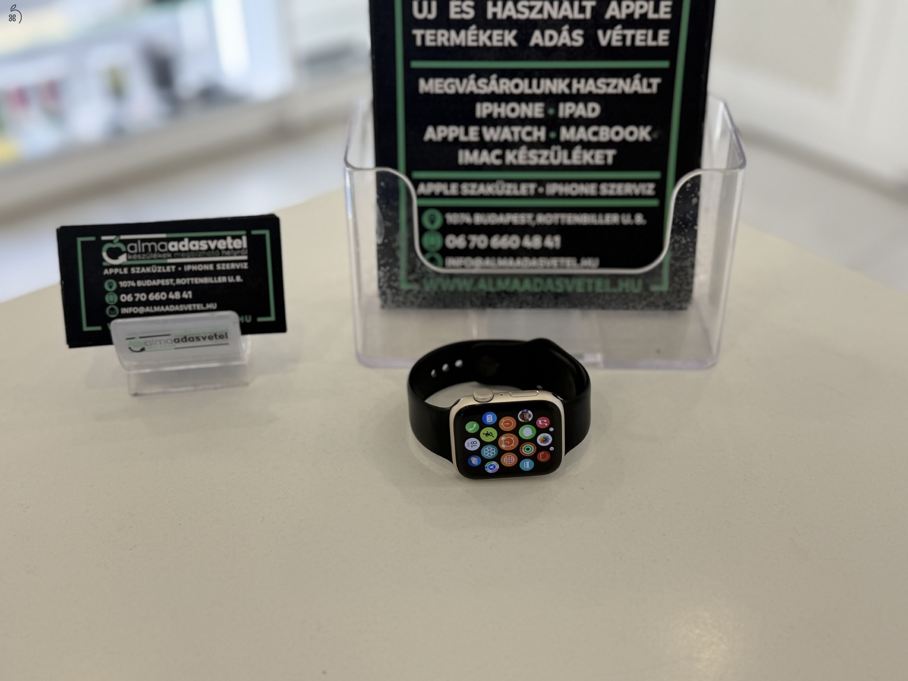 Apple Watch SE 2022 44mm Hibátlan/1 hónap gar./Akku 100%/p3940