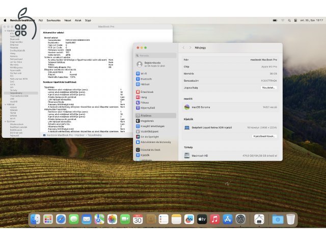 mytech.hu MacBook Pro  M3 16 col  36GB RAM 27% áfás