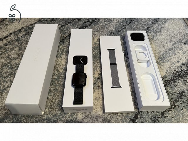 Apple Watch Series 5 Stainless Steel Cellular 44mm Milánói szíj