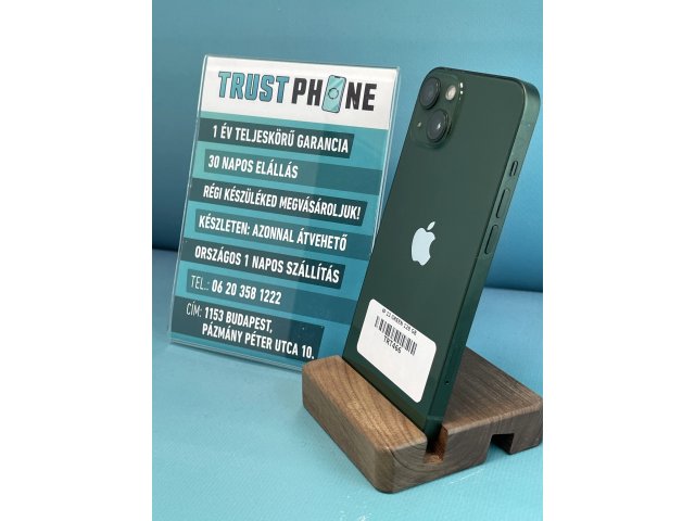 !! 1 ÉV GARANCIA !! iPhone 13 Green 128 GB – TRT466 – 100% AKKU