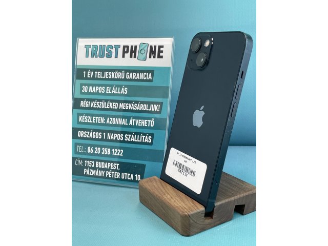 !! 1 ÉV GARANCIA !! iPhone 13 Midnight 128 GB – TRT538 – 100% AKKU