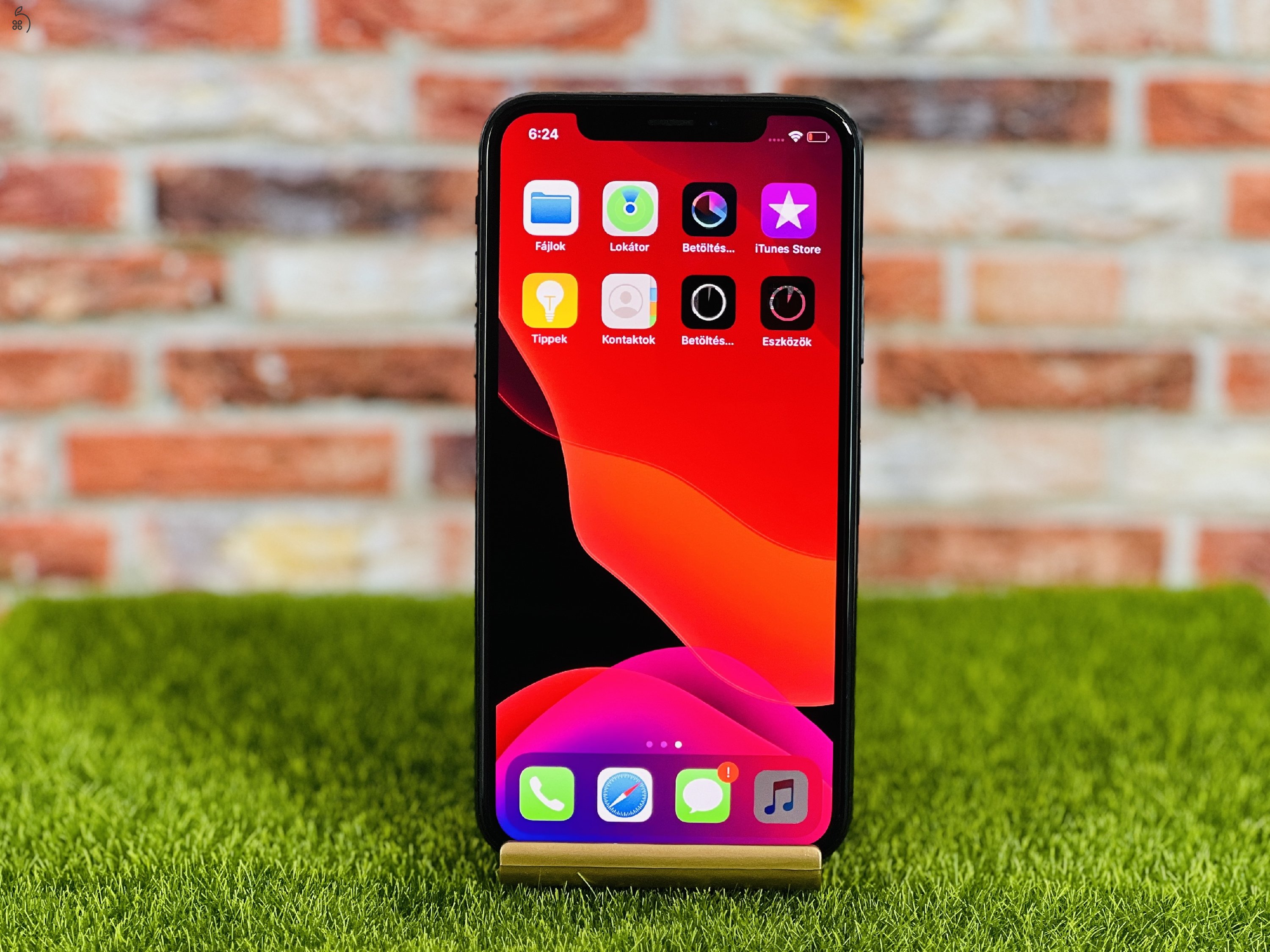 Apple iPhone X 256 GB Space Gray szép állapotú - 24 HÓ GARANCIA - 629