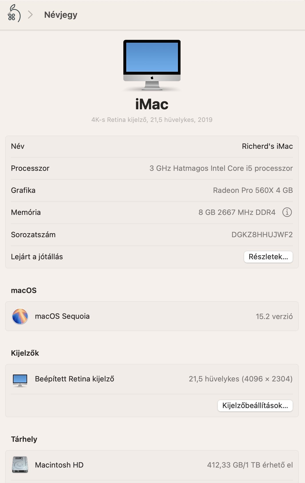 Apple iMac 21,5