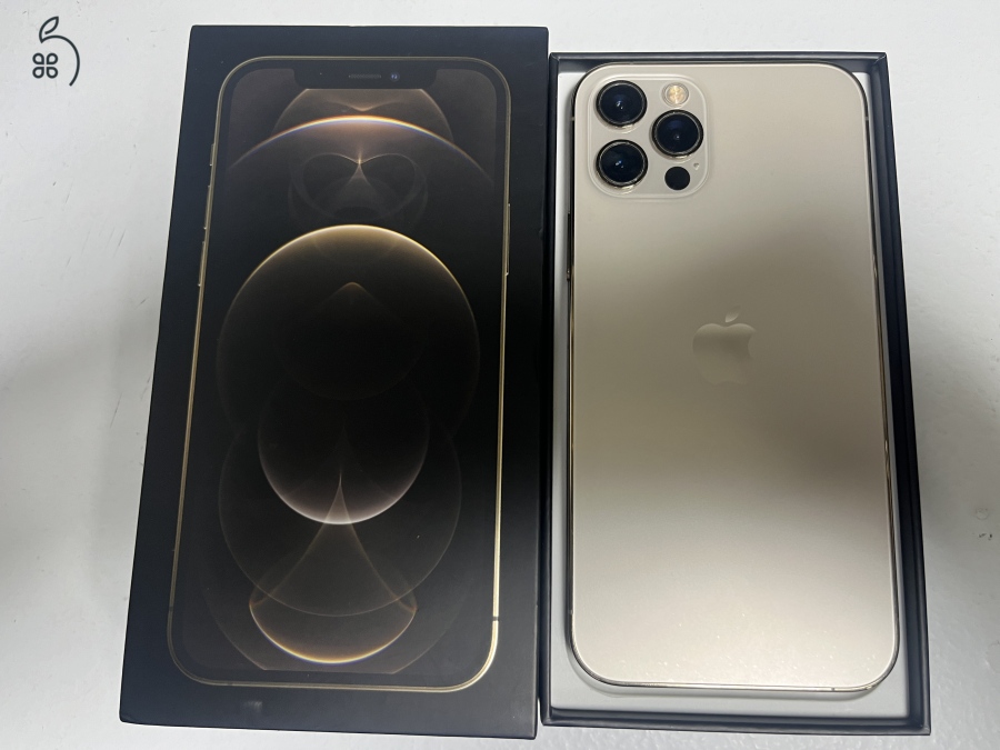 Iphone 12 Pro 128GB GOLD, Független 100% Új AKKU, Üzletből Garanciával