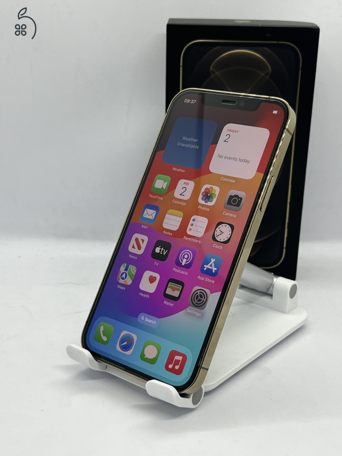 Iphone 12 Pro 128GB GOLD, Független 100% Új AKKU, Üzletből Garanciával