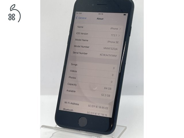 Iphone SE 64GB Karcmentes, 100% AKKU, Üzletből, Garancia