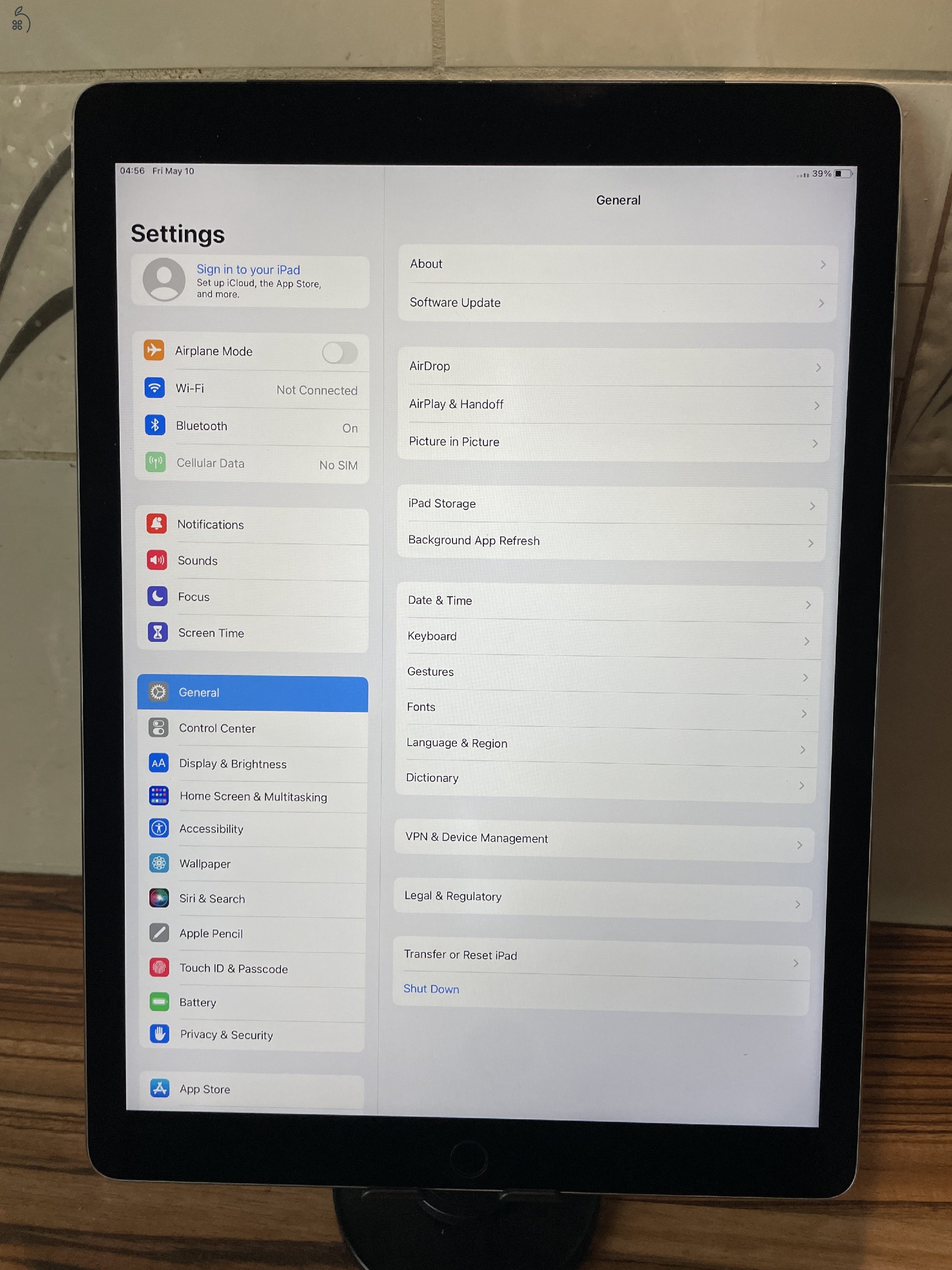 Ipad Pro 9.7 Wi-Fi+Cellular 32GB Space Gray, üzletből, garanciával