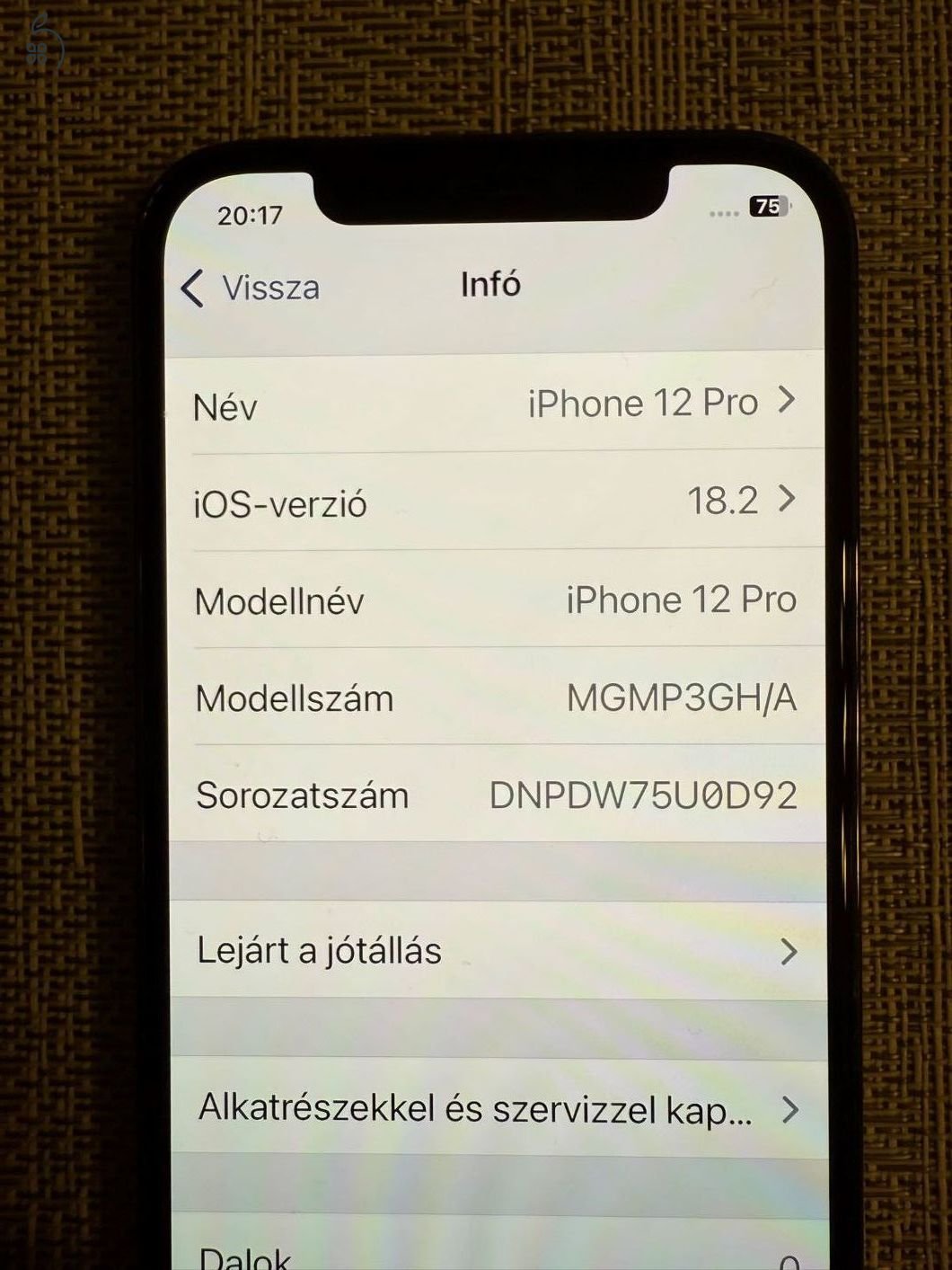  Apple iPhone 12 Pro 256GB spacegrey