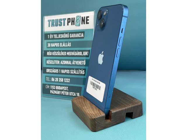 !! 1 ÉV GARANCIA !! iPhone 13 Blue 128 GB – TRT542 – 100% AKKU