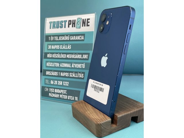 !! 1 ÉV GARANCIA !! iPhone 12 Blue 256 GB – TRT552 – 97% AKKU