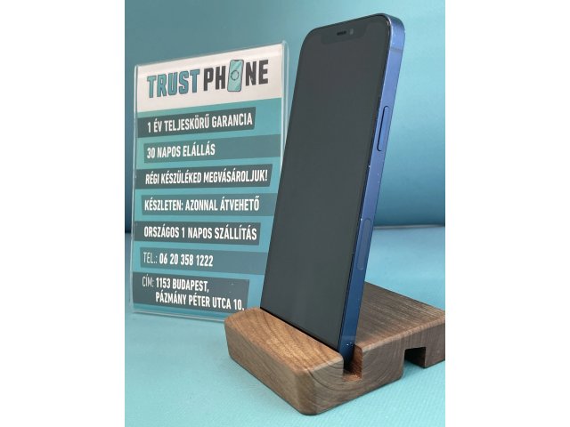 !! 1 ÉV GARANCIA !! iPhone 12 Blue 256 GB – TRT552 – 97% AKKU