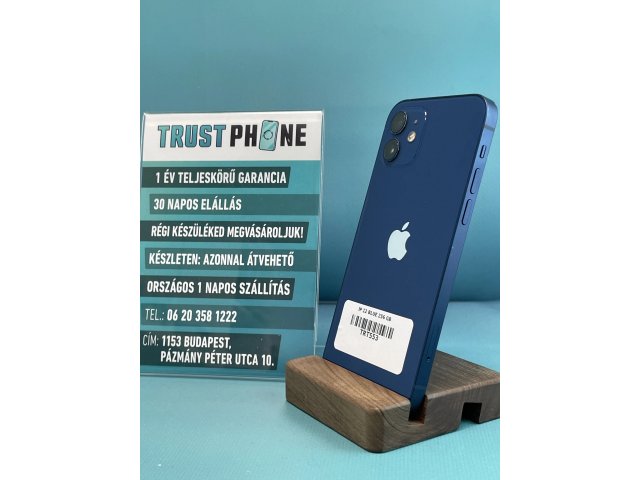 !! 1 ÉV GARANCIA !! iPhone 12 Blue 256 GB – TRT553 – 92% AKKU