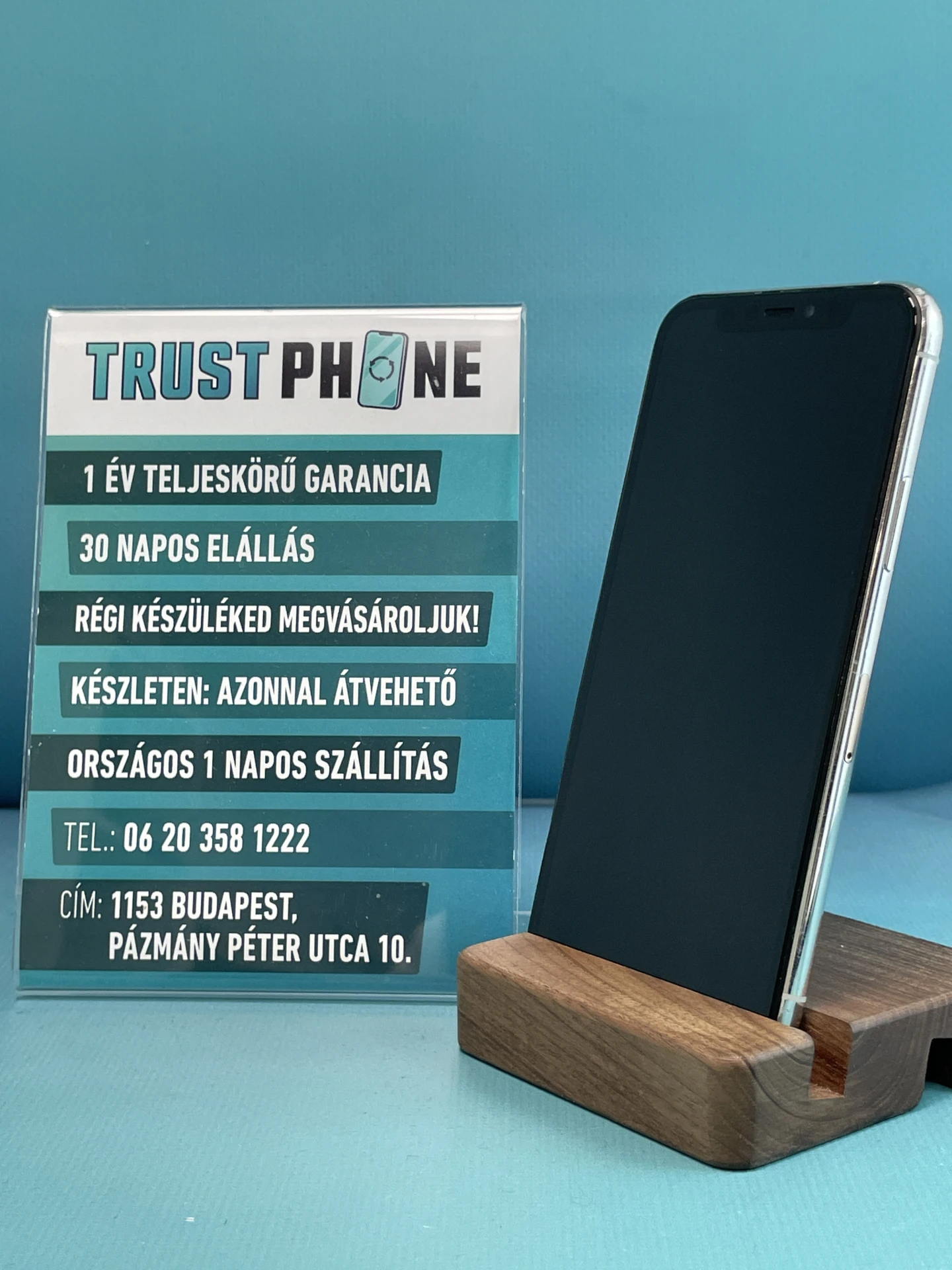 !! 1 ÉV GARANCIA !! iPhone 11 Pro Silver 64 GB – TRT161 – 100% AKKU