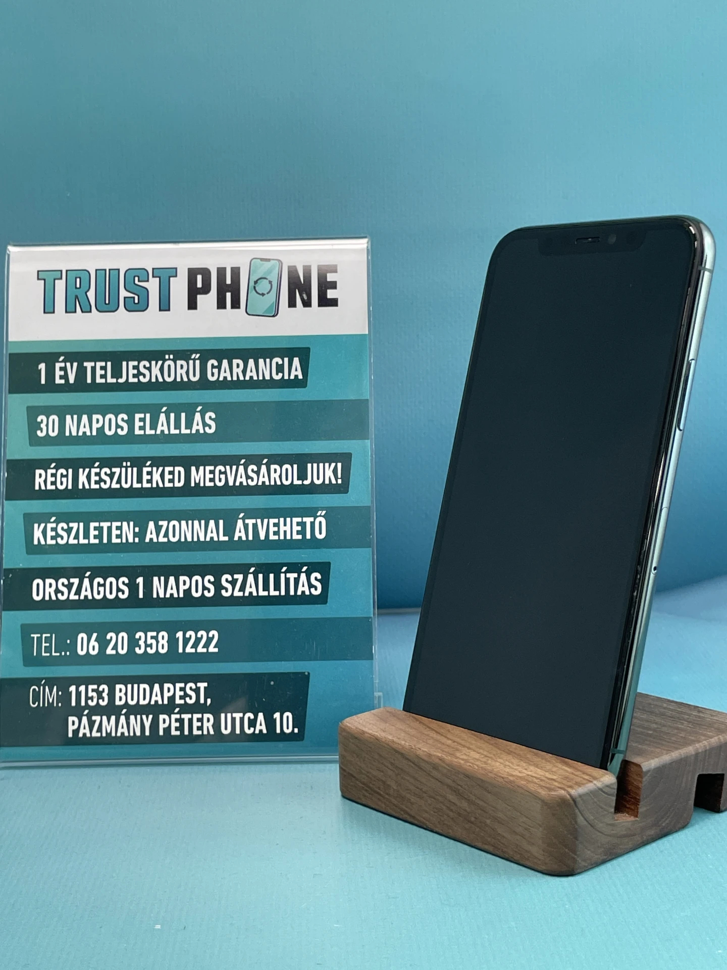 !! 1 ÉV GARANCIA !! iPhone 11 Pro Midnight Green 64 GB – TRT344 – 100% AKKU