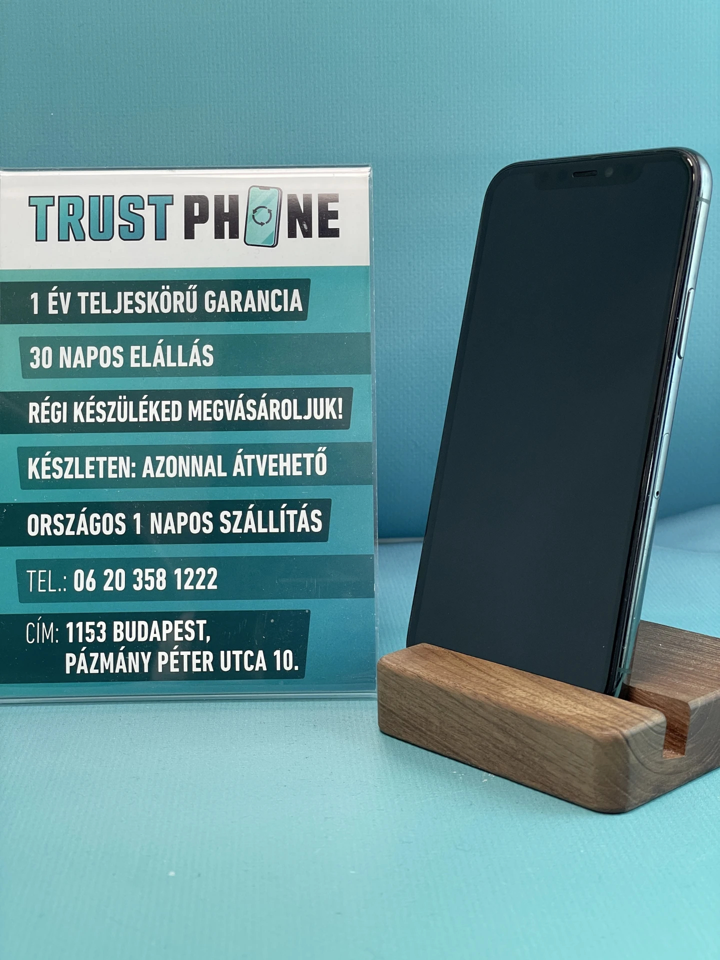 !! 1 ÉV GARANCIA !! iPhone 11 Pro Midnight Green 256 GB – TRT438 – 100% AKKU