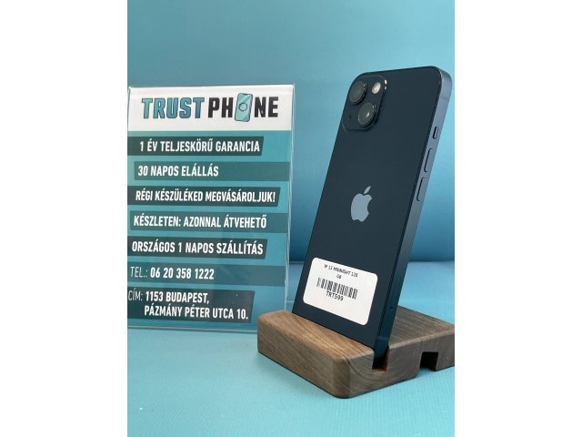 !! 1 ÉV GARANCIA !! iPhone 13 Midnight 128 GB – TRT599 – 89% AKKU