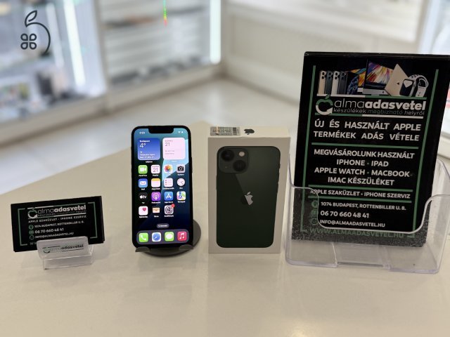 iPhone 13 Mini 128GB Független Használt/1-3 hónap gar./Akku 88%/p3948