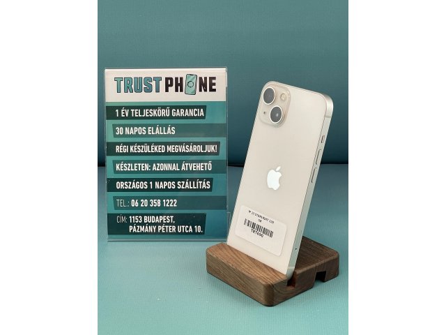 !! 1 ÉV GARANCIA !! iPhone 13 Starlight 128 GB – TRT690 – 100% AKKU