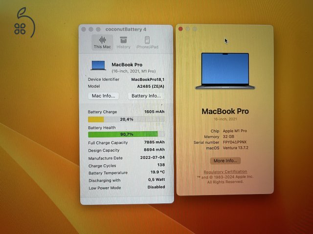 Macbook pro M1 16