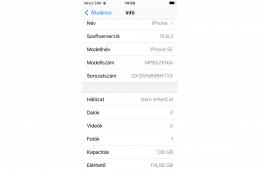 iPhone SE 256 GB független fekete akku 100%!