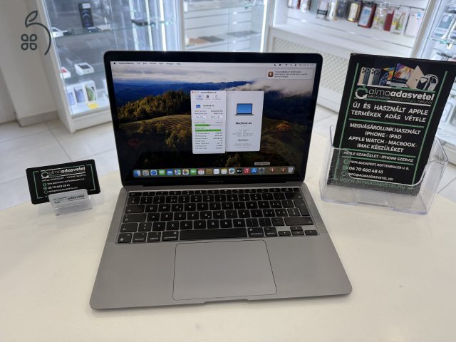 Macbook Air M1/8GB/256ssd/1-3 hónap gar./EU.Bill./Újszerű/Akku 90%/p3951