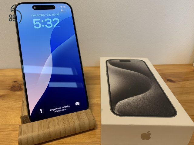 iPhone 15 Pro White Titanium 128GB független, szép állpotú