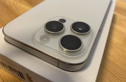 iPhone 15 Pro White Titanium 128GB független, szép állpotú