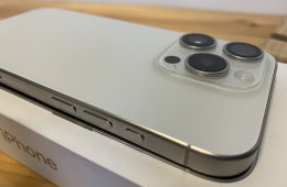 iPhone 15 Pro White Titanium 128GB független, szép állpotú