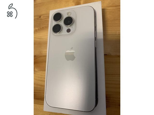 iPhone 15 Pro White Titanium 128GB független, szép állpotú