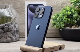 iPhone 15 Pro Blue Titanium 128GB 1 ÉV Garanciával Számlával Aksi 94%