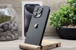 iPhone 15 Pro Black Titanium 256GB 1 ÉV Garanciával Számlával Aksi 95%