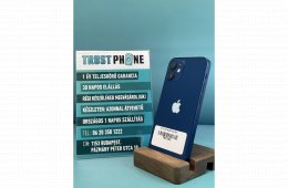 !! 1 ÉV GARANCIA !! iPhone 12 Mini Blue 64 GB – TRT682 – 100% AKKU