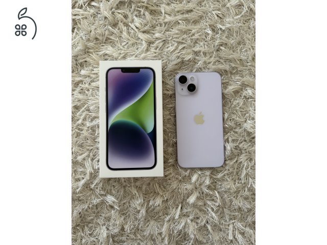 Eladó iPhone 14 halvány lila , kártyafüggetlen, 128 GB